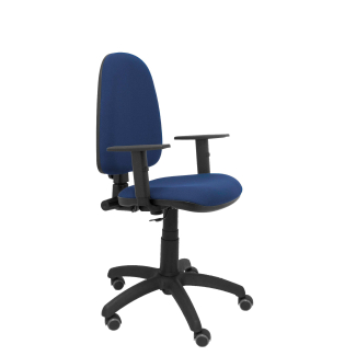 Ayna bali chair adjustable armrests navy wheels parquet