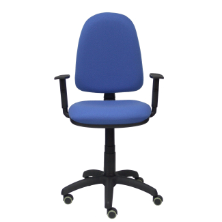 Ayna chair adjustable arms bali light blue wheels parquet