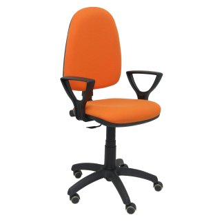 Ayna bali chair arms fixed wheels orange parquet