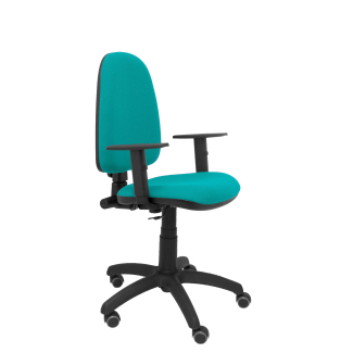 Ayna chair adjustable arms bali light green wheels parquet
