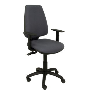 Fauteuil de Bureau Modèle Elche S  Tissu BALI Gris Accoudoirs Réglables