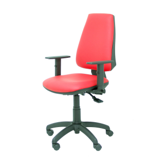 Fauteuil de Bureau Modèle Elche S  Simili cuir Rouge Sans Accoudoirs