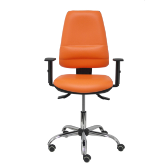 Elche S cadeira 24 horas similpiel laranja reforçado lombar