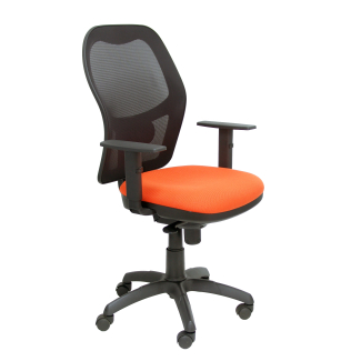 Fauteuil de Bureau Modèle Jorquera  Tissu BALI Orange Accoudoirs Réglables