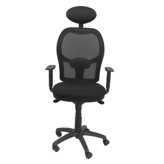 Fauteuil de Bureau Modèle Jorquera cabecero  Simili cuir Orange Accoudoirs Réglables