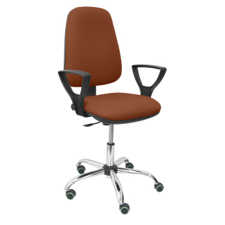 Socovos bali brown chair fixed arms