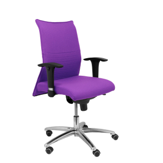 Fauteuil de Bureau Dossier Bas Modèle Albacete Conf. XL  Tissu BALI Violet Accoudoirs Réglables