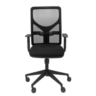 Motilla mesh chair seat black black adjustable arm bali