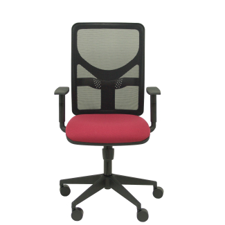 Motilla chair seat black mesh garnet adjustable arm bali