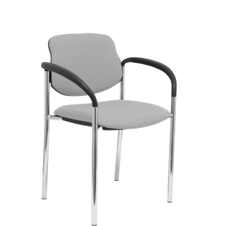 Villalgordo fixed chair bali gray chassis with chrome arms