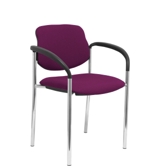 Villalgordo fixed chair chassis bali purple chrome arms