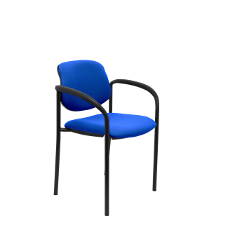 Villalgordo fixo azul cadeira escuro chassis preto bali com braços