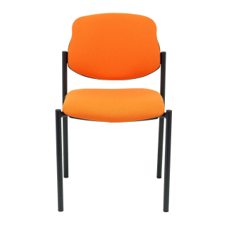 Villalgordo fixa cadeira laranja bali chassis preto