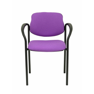 Villalgordo cadeira fixa bali lila chassis preto com braços