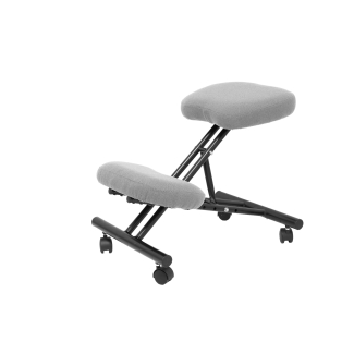 Fauteuil de Bureau Modèle Mahora  Tissu BALI Gris Sans Accoudoirs