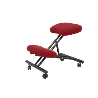 Fauteuil de Bureau Modèle Mahora  Tissu BALI Rouge Sans Accoudoirs