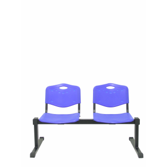 assento do banco Cenizate 2 locais com azul de plástico injectado