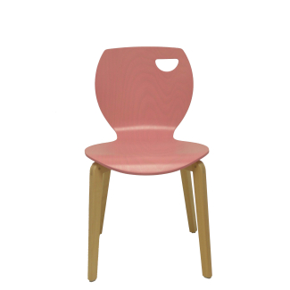 Pack 2 cadeiras Buendia rosa / faia
