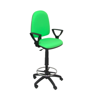 Ayna bali pistachio green stool fixed arms