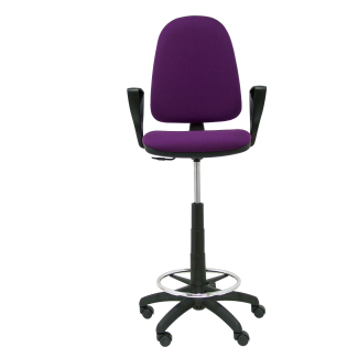 Ayna bali purple stool fixed arms