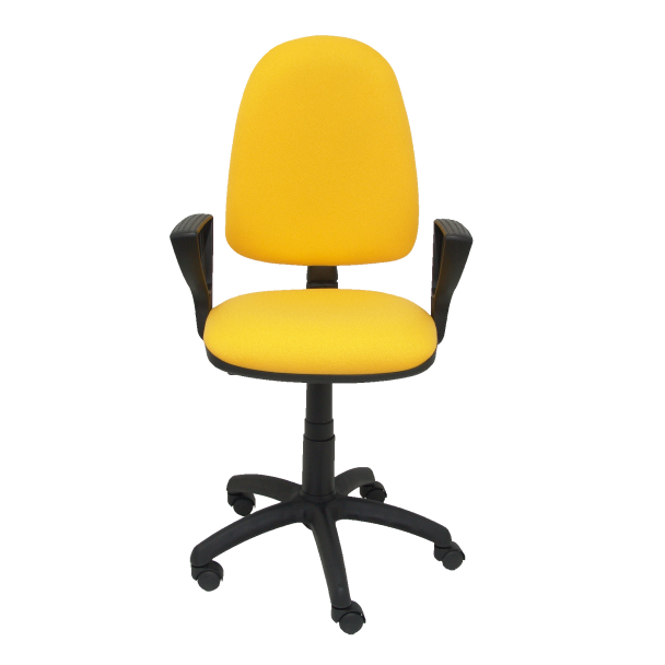 PIQUERAS Y CRESPO Office chair Ayna fabric BALI yellow color (FIXED ARMREST INCLUDED)