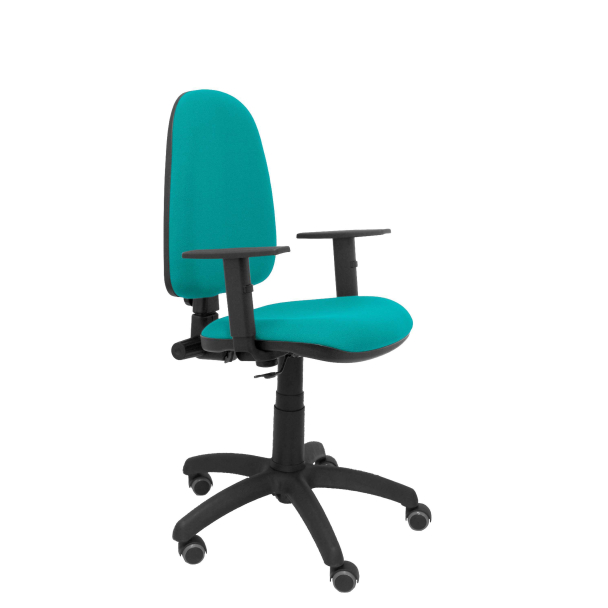 Ayna chair adjustable arms bali light green wheels parquet