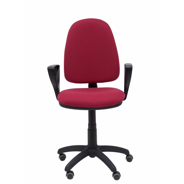 Fauteuil de Bureau Modèle Ayna  Tissu BALI Rouge Accoudoirs Fixes