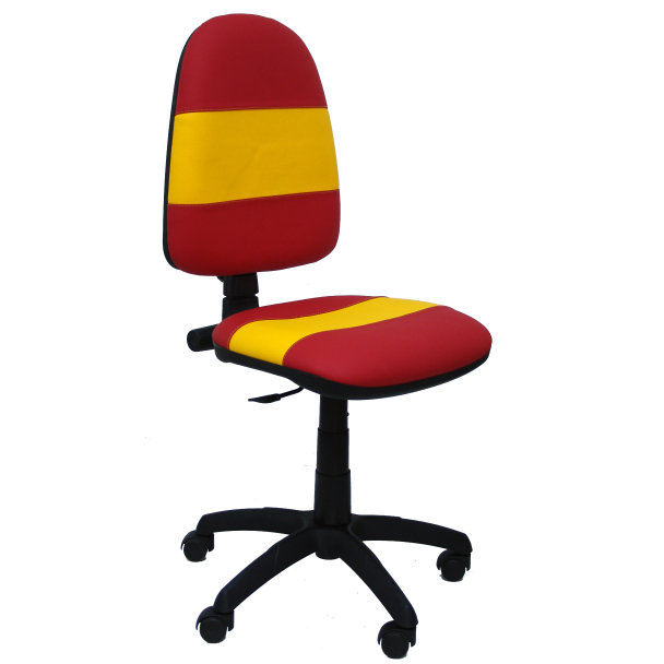 Fauteuil de Bureau Modèle Ayna  Simili cuir Rouge Sans Accoudoirs