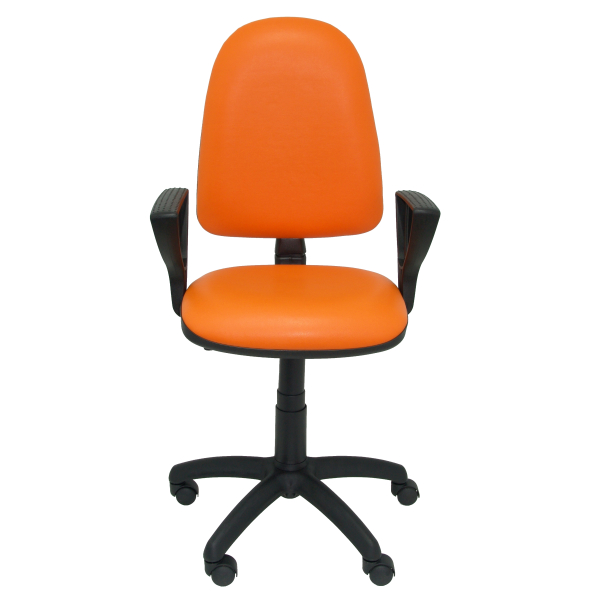 Ayna cadeira com similpiel laranja braços