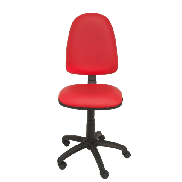 Fauteuil de Bureau Modèle Ayna  Simili cuir Rouge Sans Accoudoirs