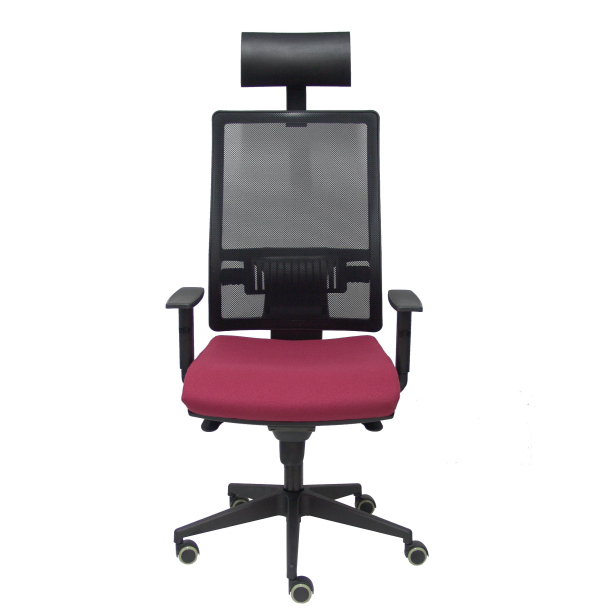 Fauteuil de Bureau Modèle Horna cabecero  Tissu BALI Rouge Accoudoirs Réglables