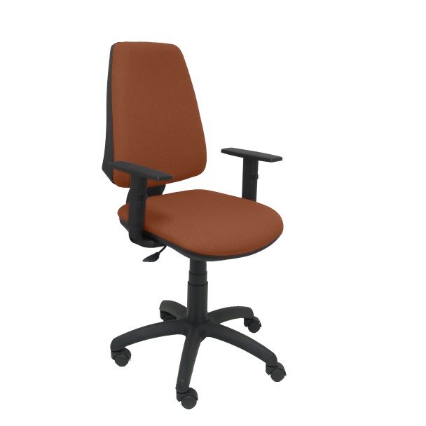 Fauteuil de Bureau Modèle Elche CP  Tissu BALI Marron Accoudoirs Réglables