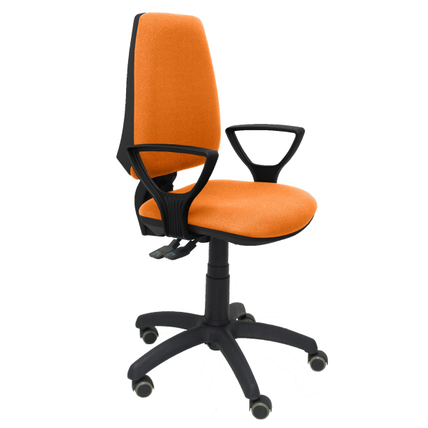 Fauteuil de Bureau Modèle Elche S  Tissu BALI Orange Accoudoirs Fixes