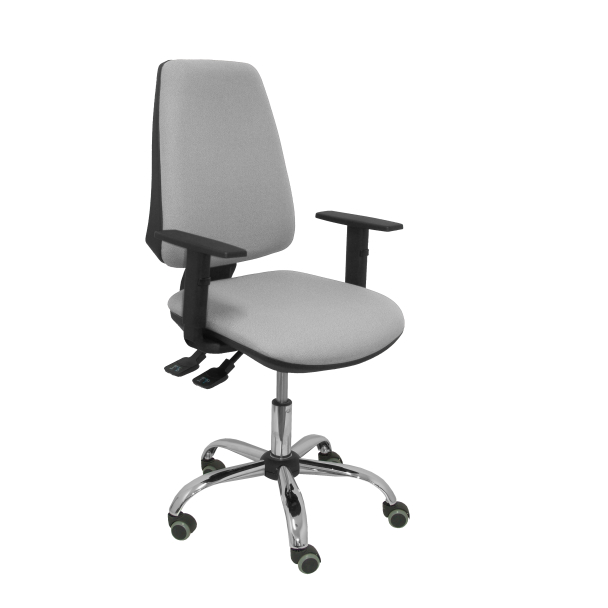 Fauteuil de Bureau Modèle Elche S 24 horas  Tissu BALI Gris Accoudoirs Réglables