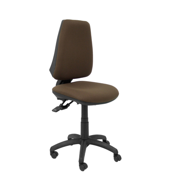 Fauteuil de Bureau Modèle Elche S  Tissu BALI Marron Sans Accoudoirs