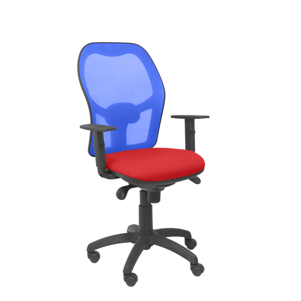 Jorquera mesh chair seat blue red bali