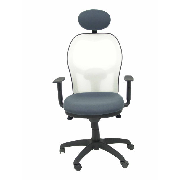 Fauteuil de Bureau Modèle Jorquera cabecero  Tissu BALI Gris Accoudoirs Réglables