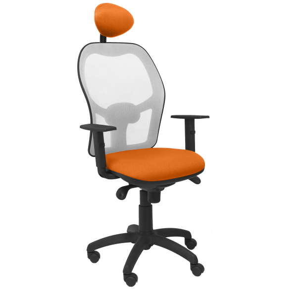 Fauteuil de Bureau Modèle Jorquera cabecero  Tissu BALI Orange Accoudoirs Réglables