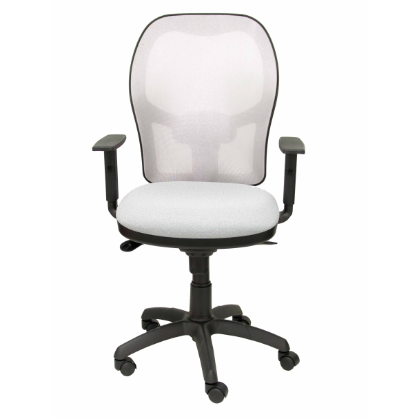 Fauteuil de Bureau Modèle Jorquera  Tissu BALI Gris Accoudoirs Réglables