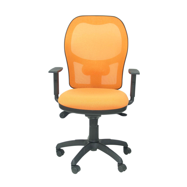 Fauteuil de Bureau Modèle Jorquera  Tissu BALI Orange Accoudoirs Réglables