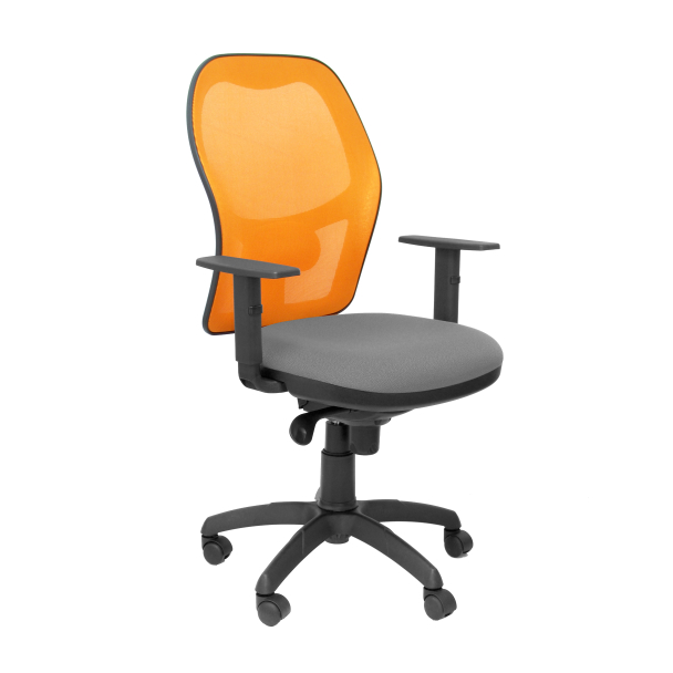 Jorquera mesh chair seat orange gray bali