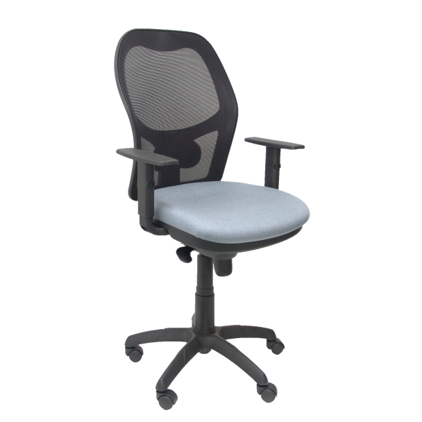 Fauteuil de Bureau Modèle Jorquera  Tissu BALI Gris Accoudoirs Réglables