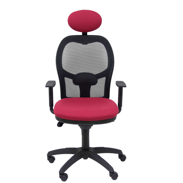 Fauteuil de Bureau Modèle Jorquera cabecero  Tissu BALI Rouge Accoudoirs Réglables