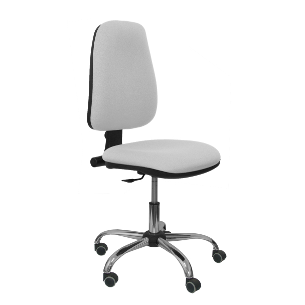 Fauteuil de Bureau Modèle Socovos  Tissu BALI Gris Sans Accoudoirs