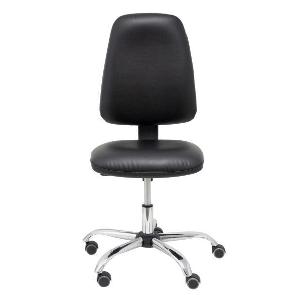 Black imitation leather chair Socovos