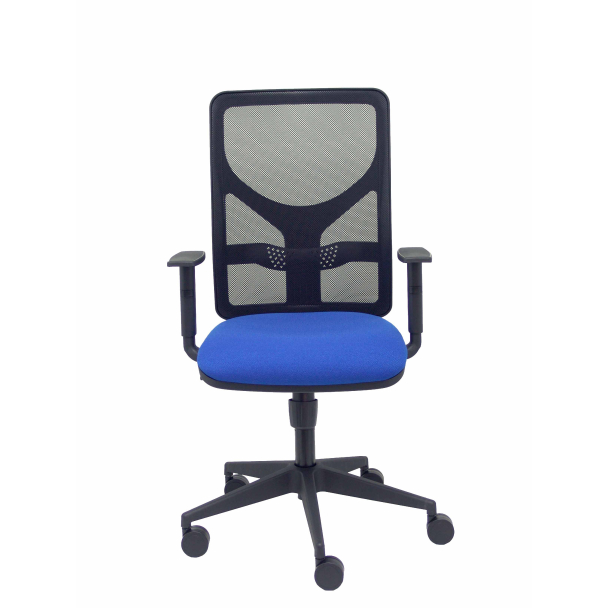 Motilla malha braço preto bali assento da cadeira azul ajustável