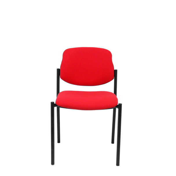 Villalgordo fixed red chair bali black chassis