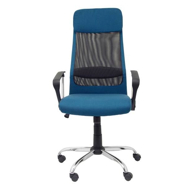 esteiras cadeira de tecido azul-turquesa