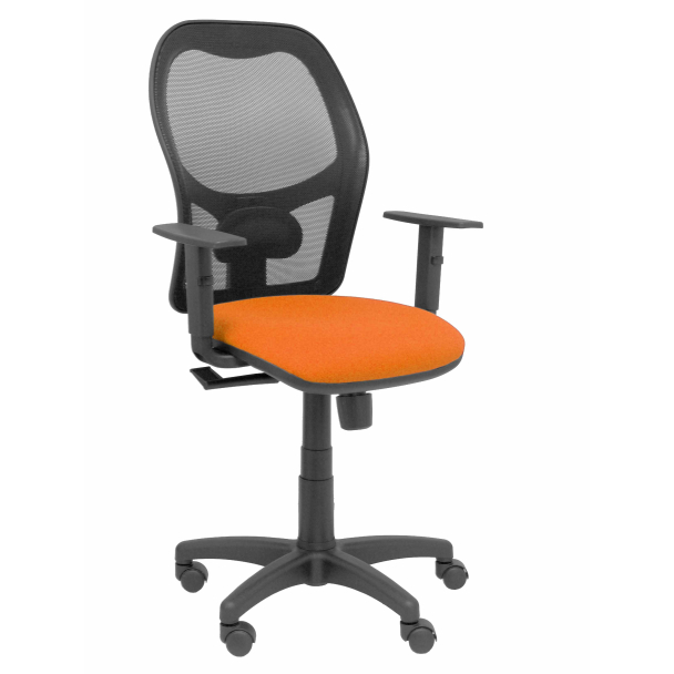 Fauteuil de Bureau Modèle Alocén  Tissu BALI Orange Accoudoirs Réglables