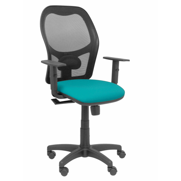 Fauteuil de Bureau Modèle Alocén  Tissu BALI Vert Accoudoirs Réglables